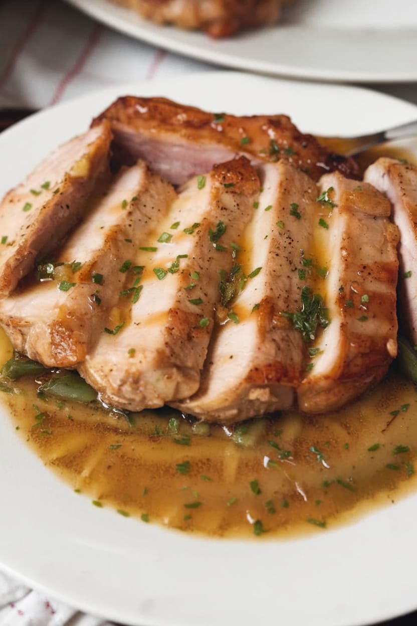 Apple Cider Glazed Pork Chops