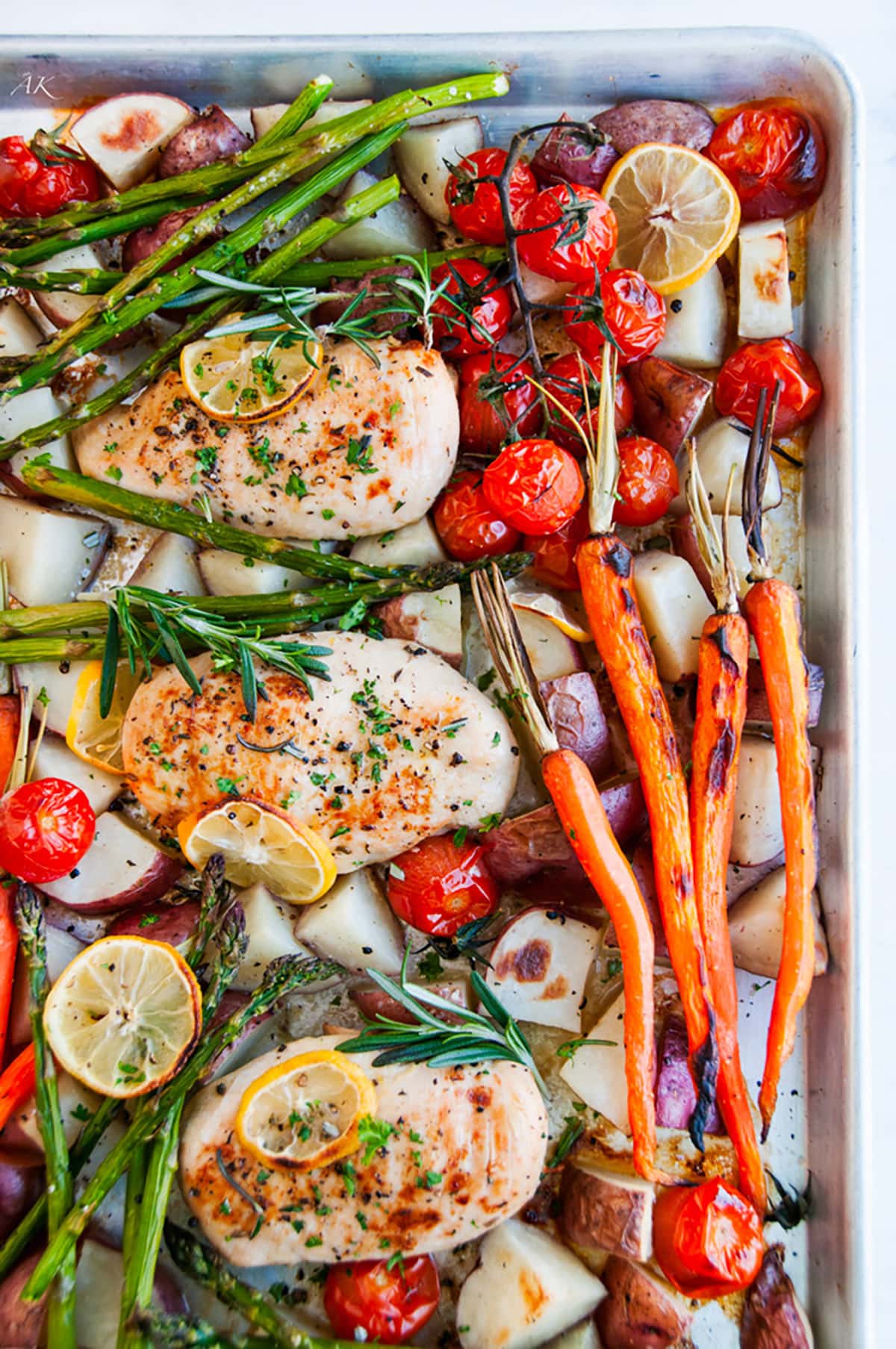 One-Pan Lemon Herb Roasted Chicken and Veggies Recipe
