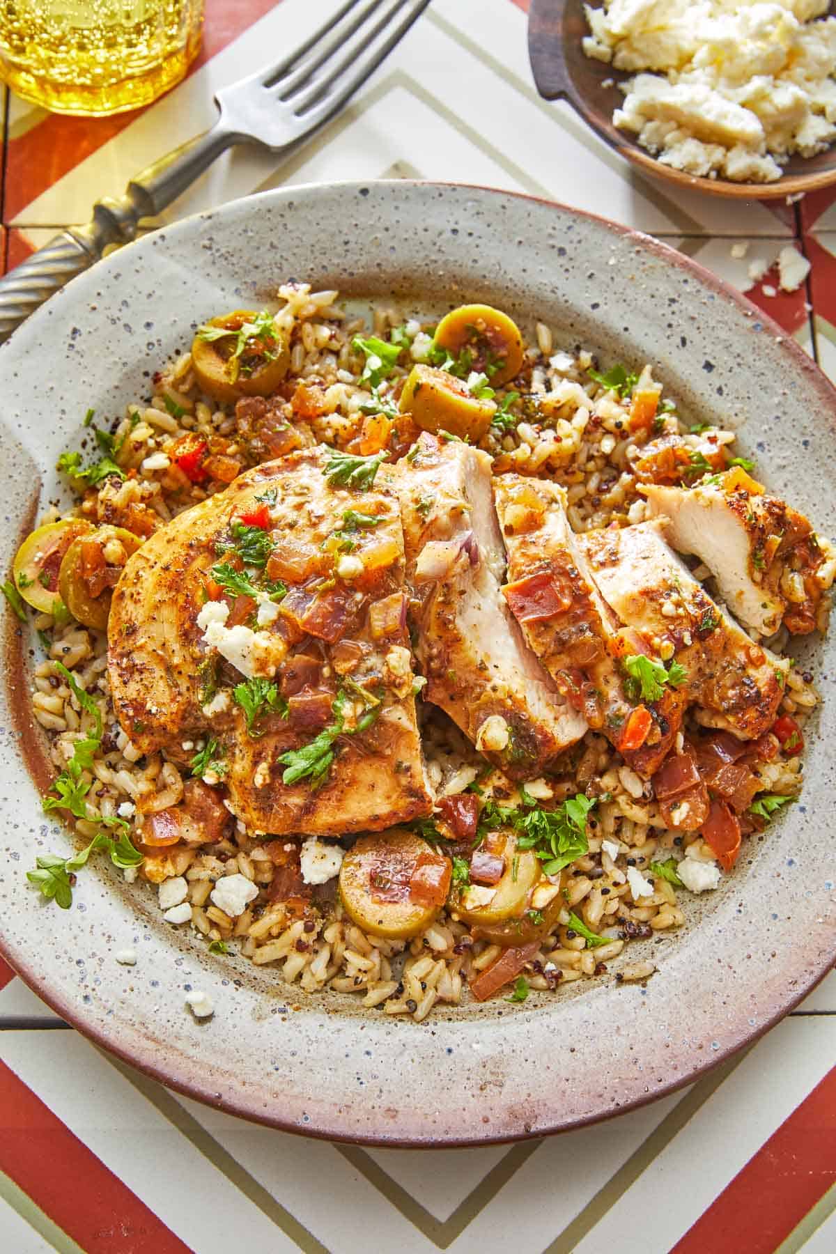 One-Skillet Mediterranean Chicken Recipe