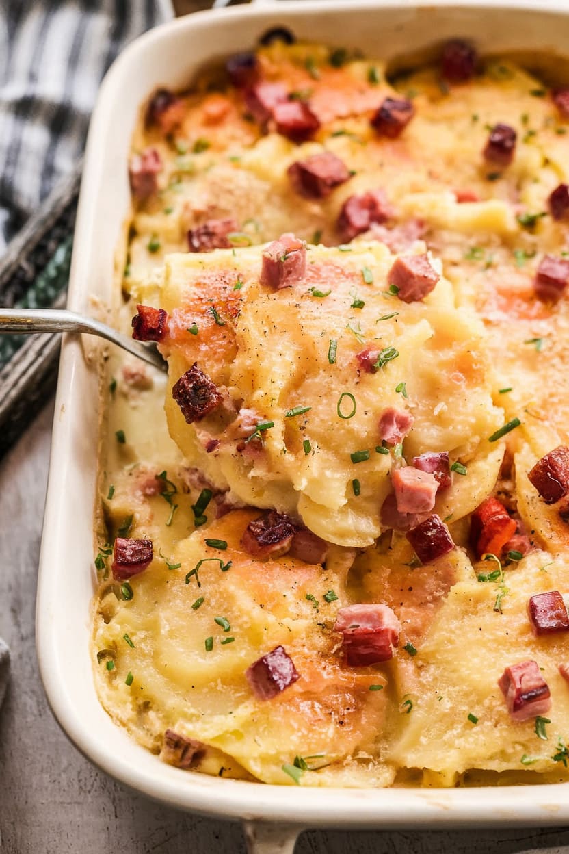Scalloped Potatoes and Ham