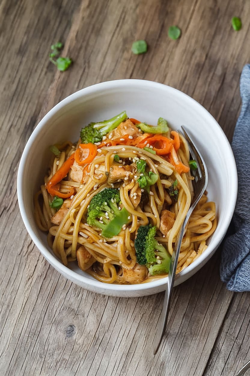 15-Minute Chicken Stir Fry Noodles