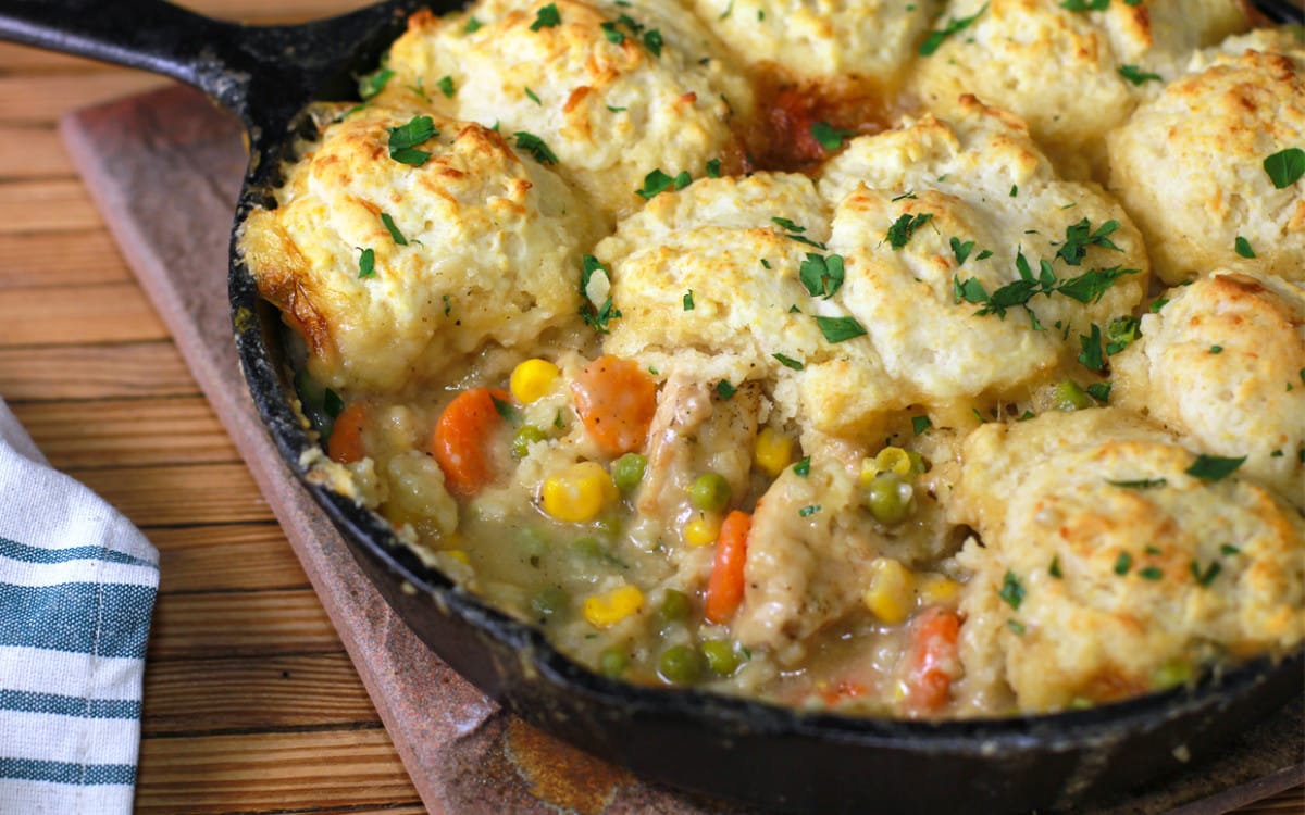 One-Pan Chicken Pot Pie Bake Recipe