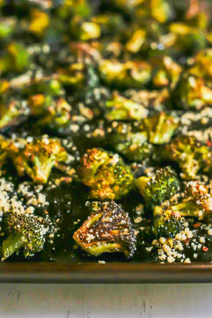 One-Pan Parmesan Roasted Broccoli Recipe