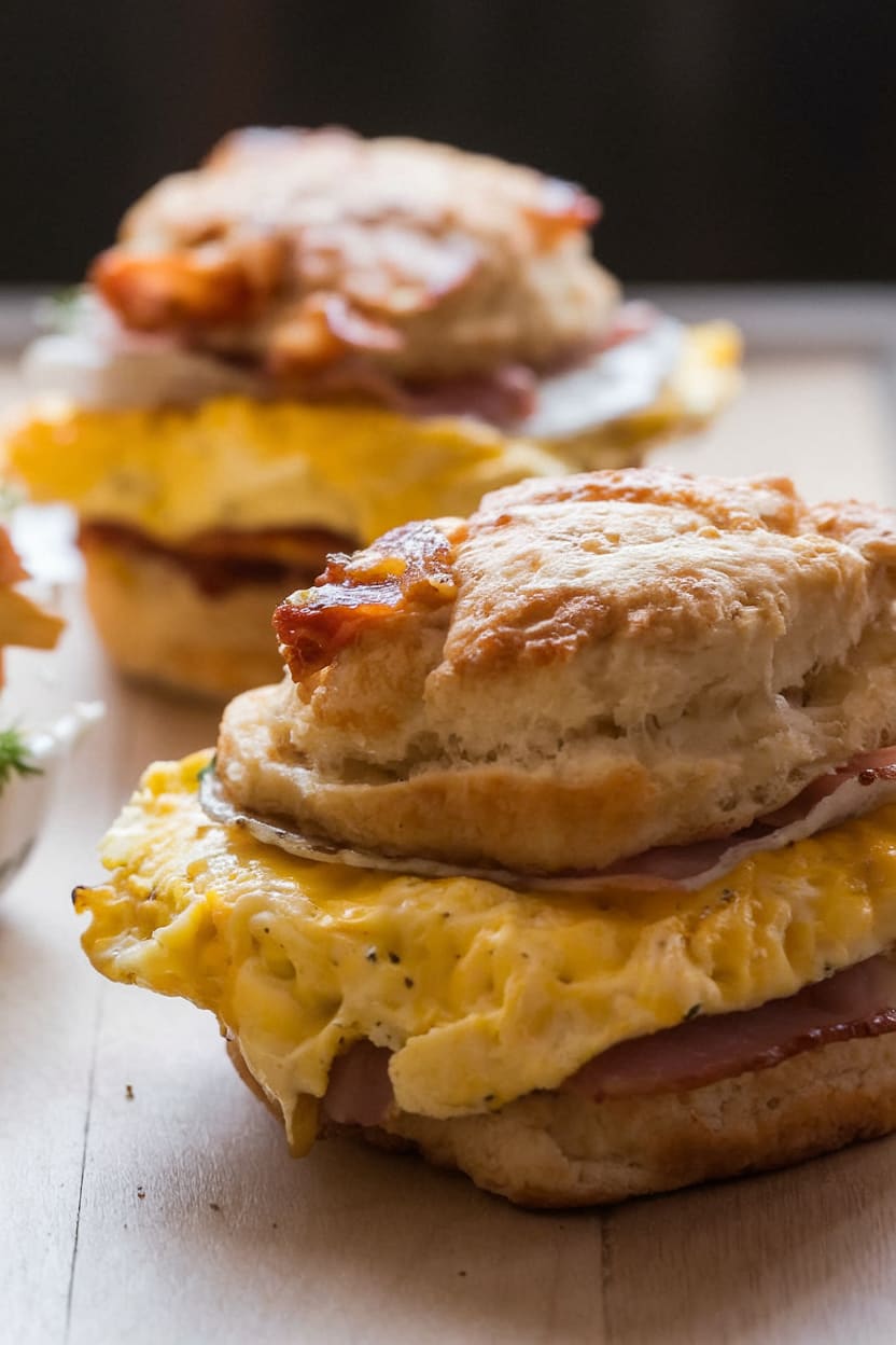 Make Ahead Breakfast Biscuit Sandwiches