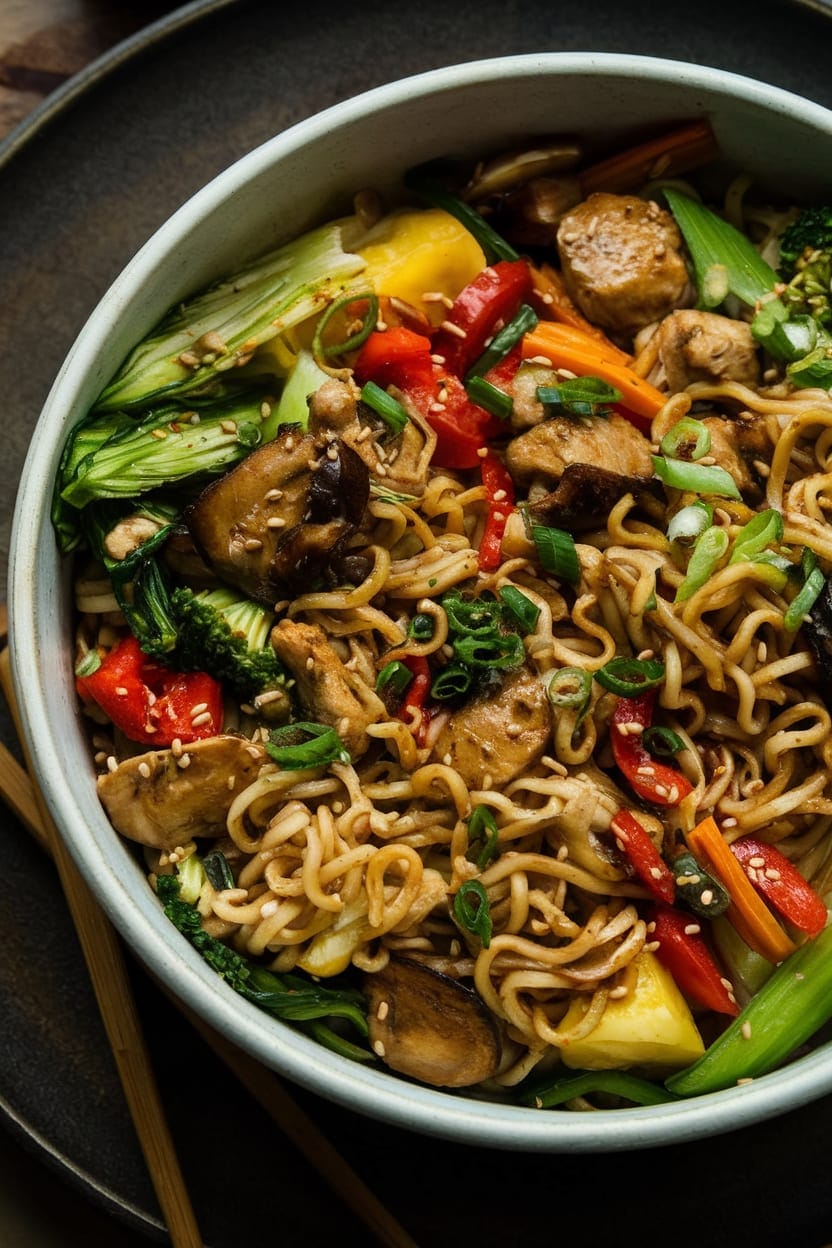 15-Minute Chicken Stir Fry Noodles