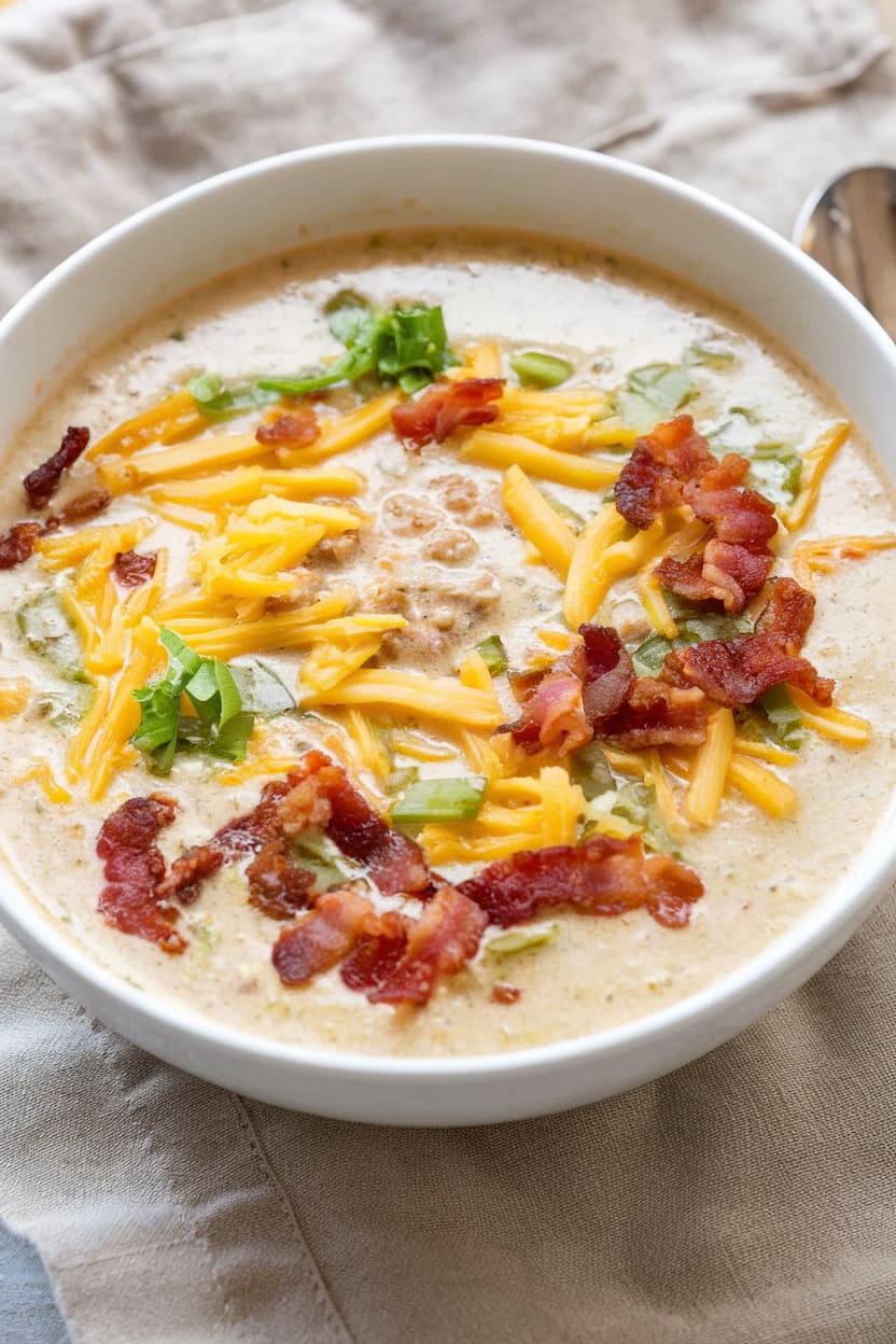 Easy Cheeseburger Soup