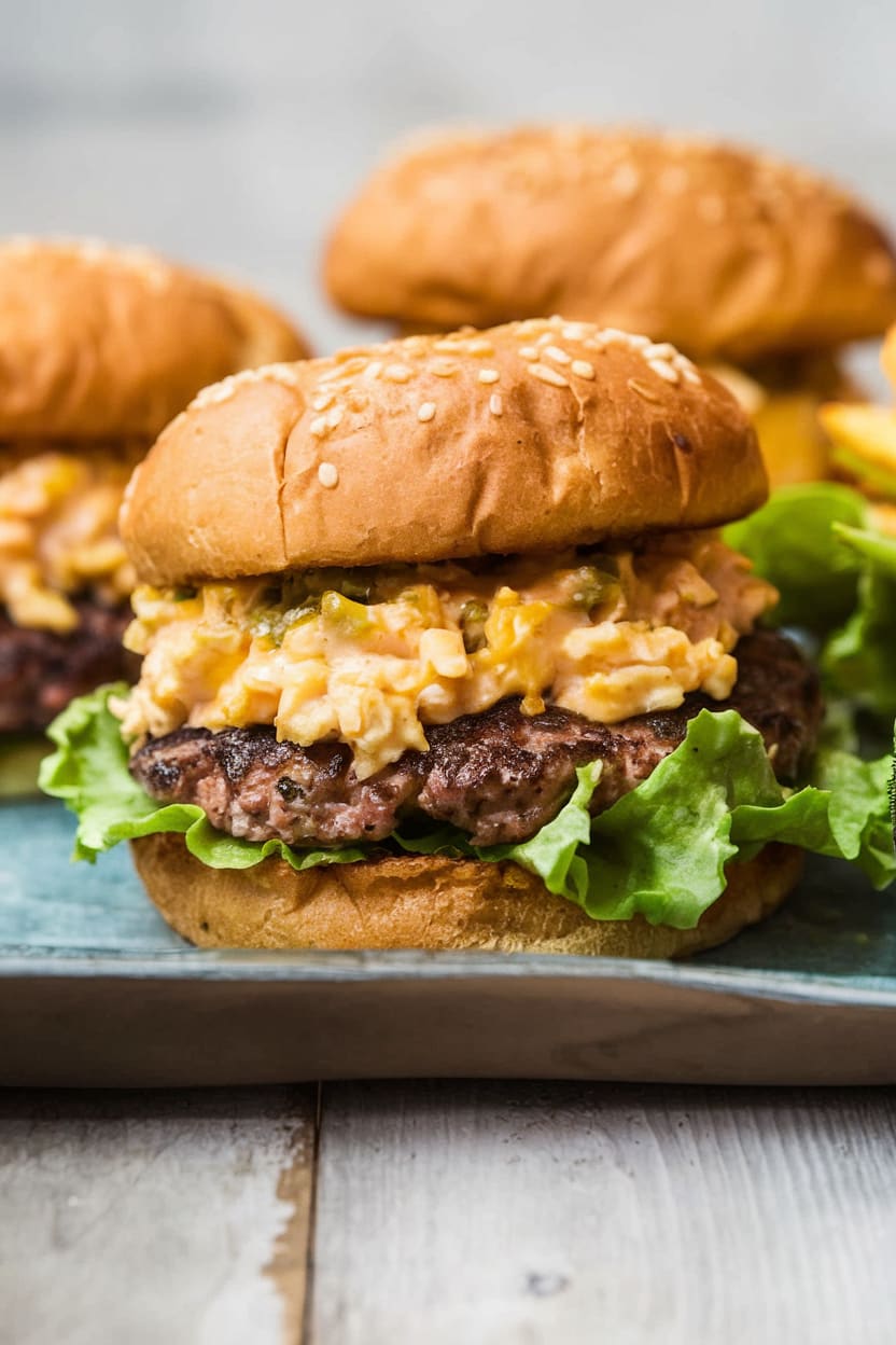 Pimento Cheese Burgers