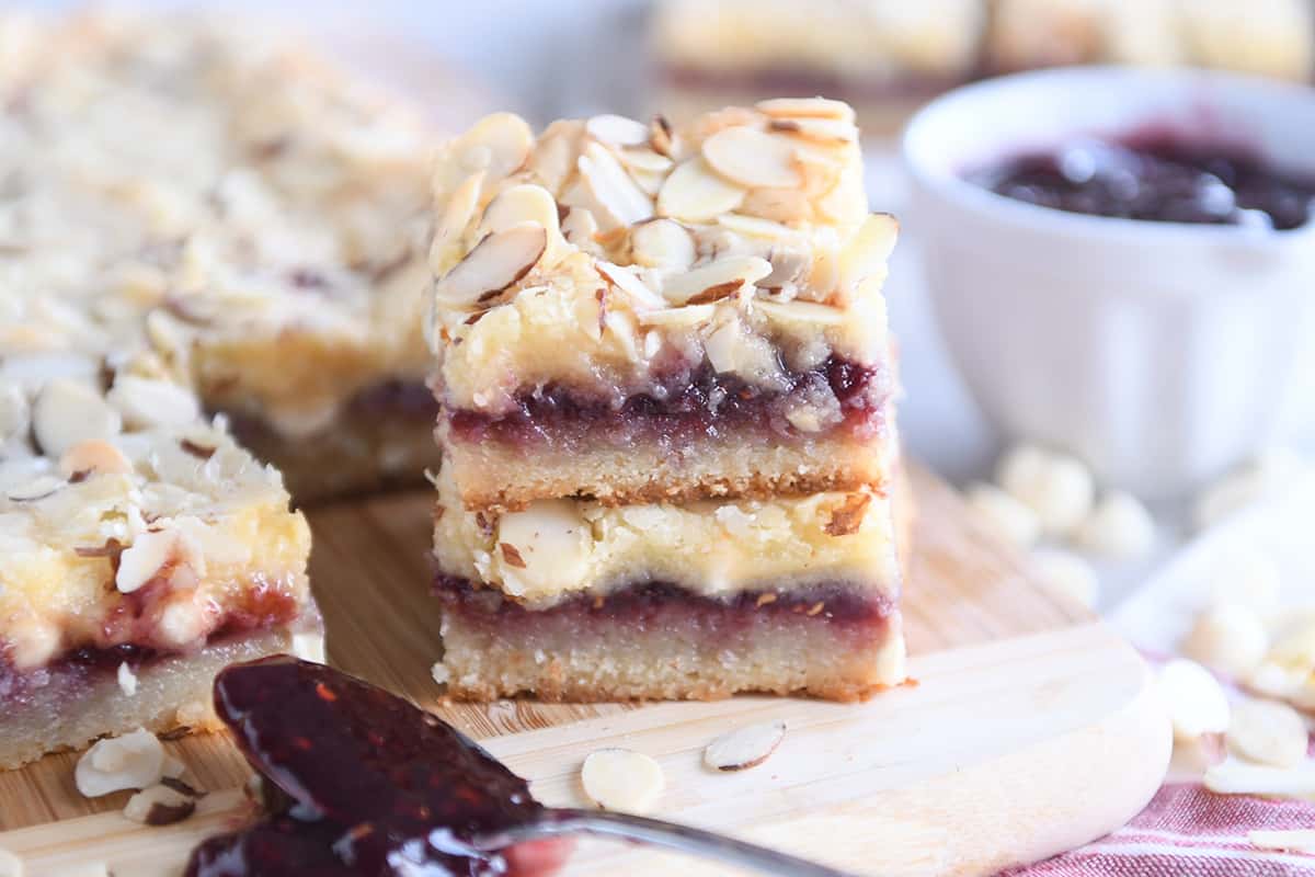 White Chocolate Raspberry Bars Recipe