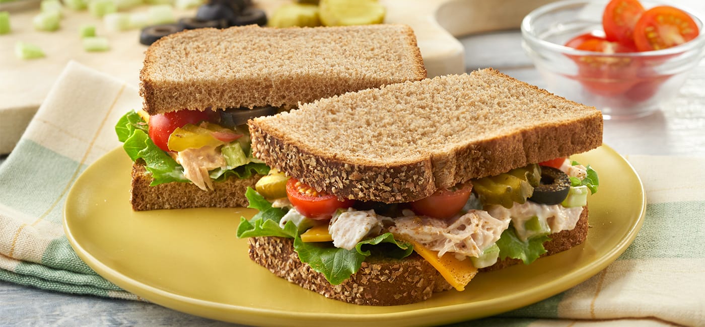 Tuna Salad on Whole Wheat Toast Recipe