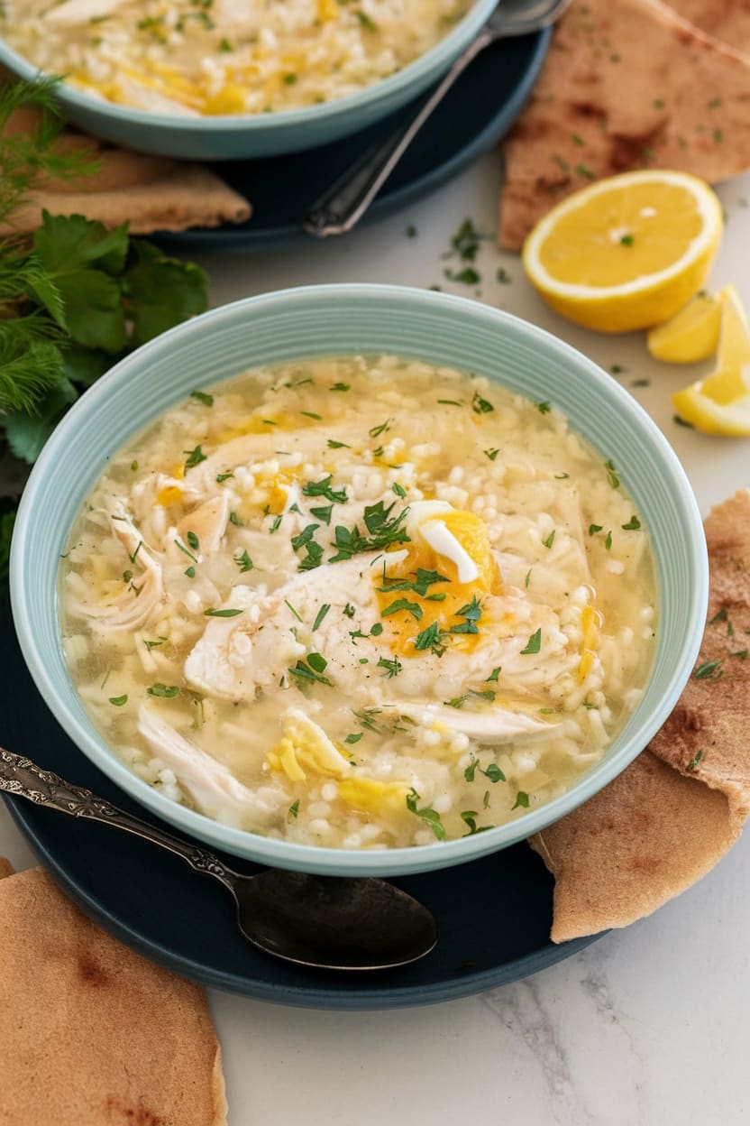 Greek Lemon Chicken Soup (Avgolemono)