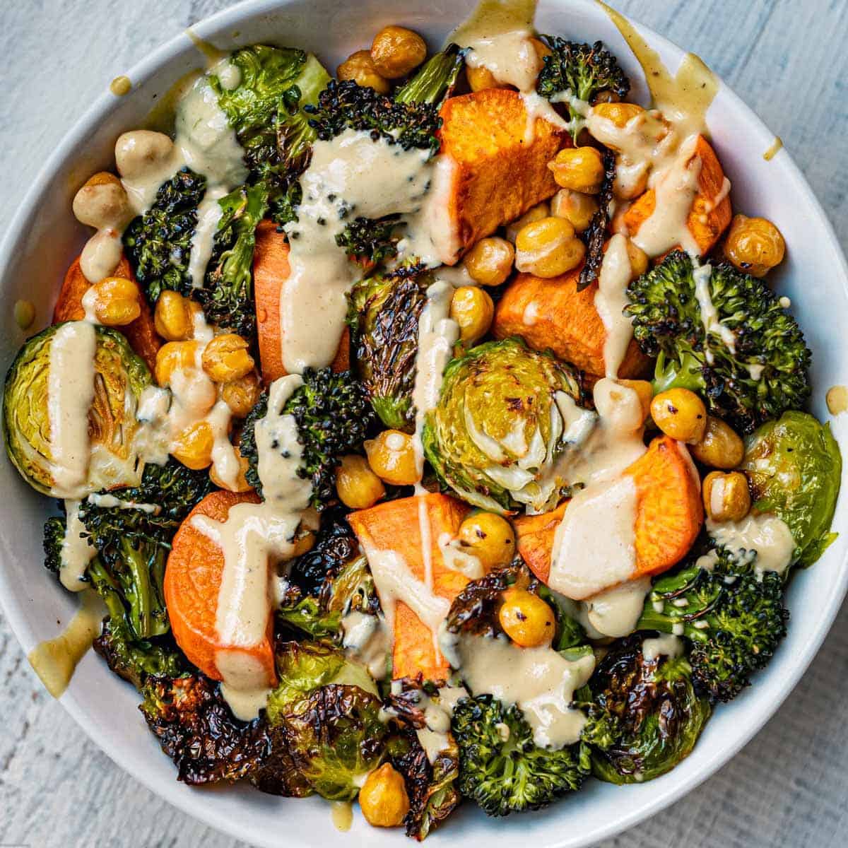 One-Pan Roasted Chickpea and Veggie Bowl Recipe