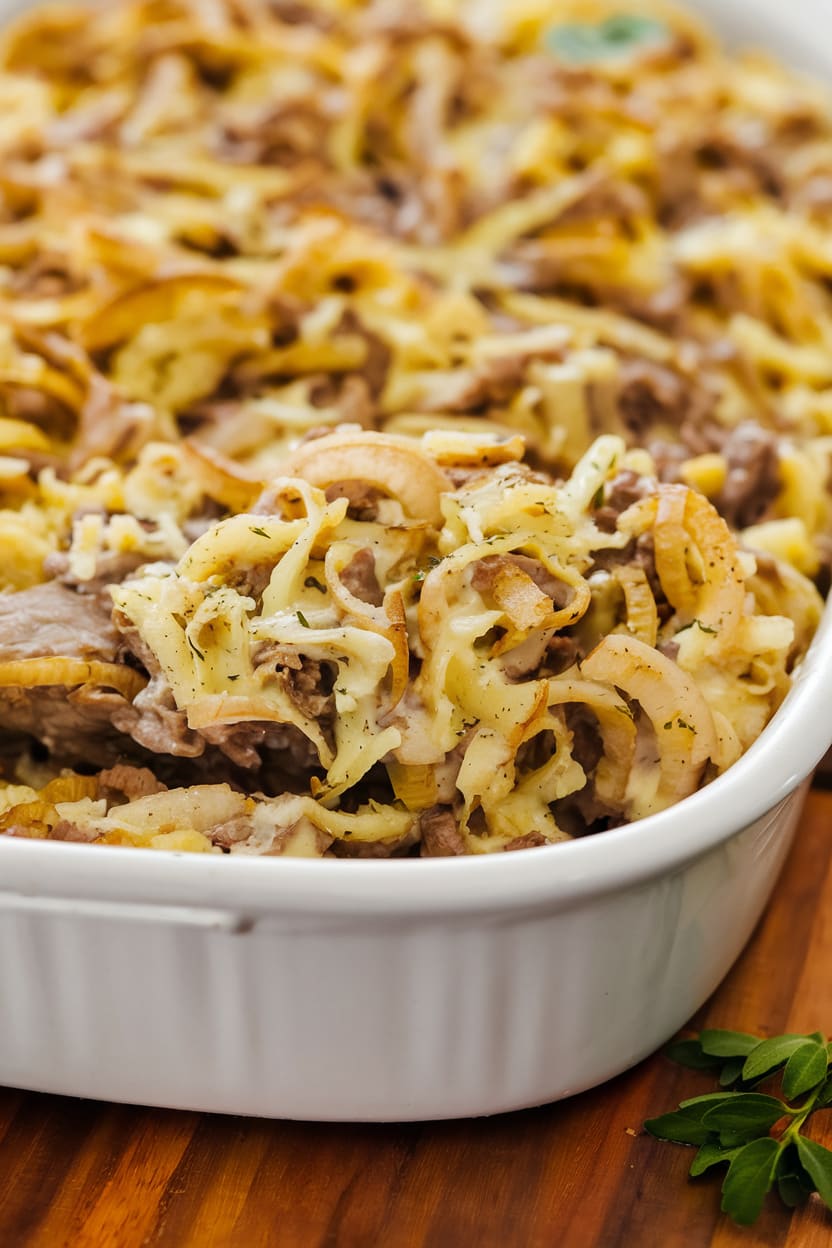 French Onion Beef Casserole