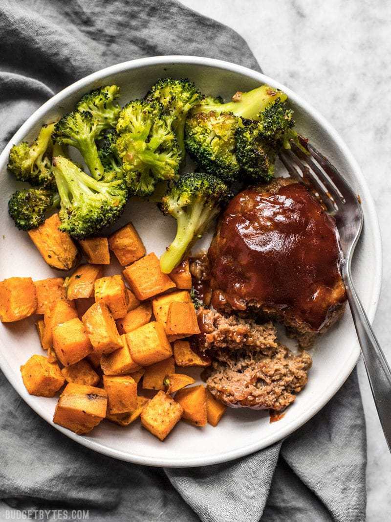 Sheet Pan Meatloaf and Roasted Vegetables Recipe