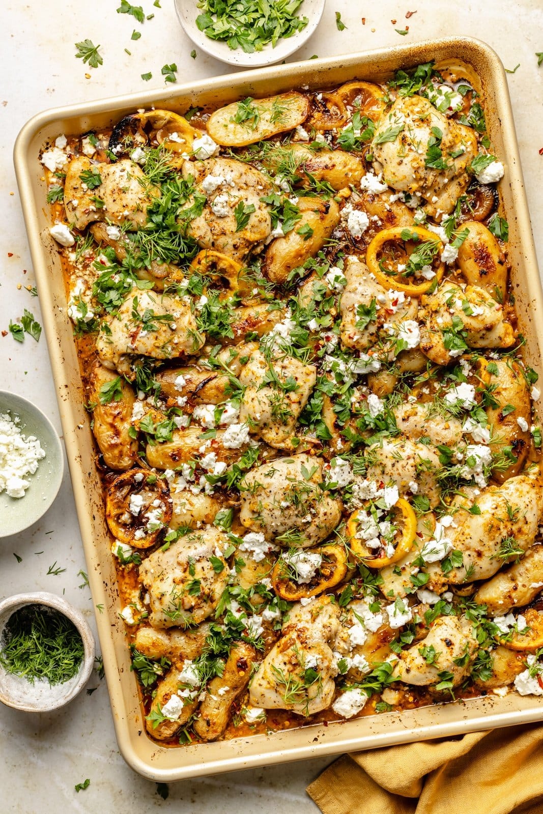 Sheet Pan Lemon Herb Chicken Recipe