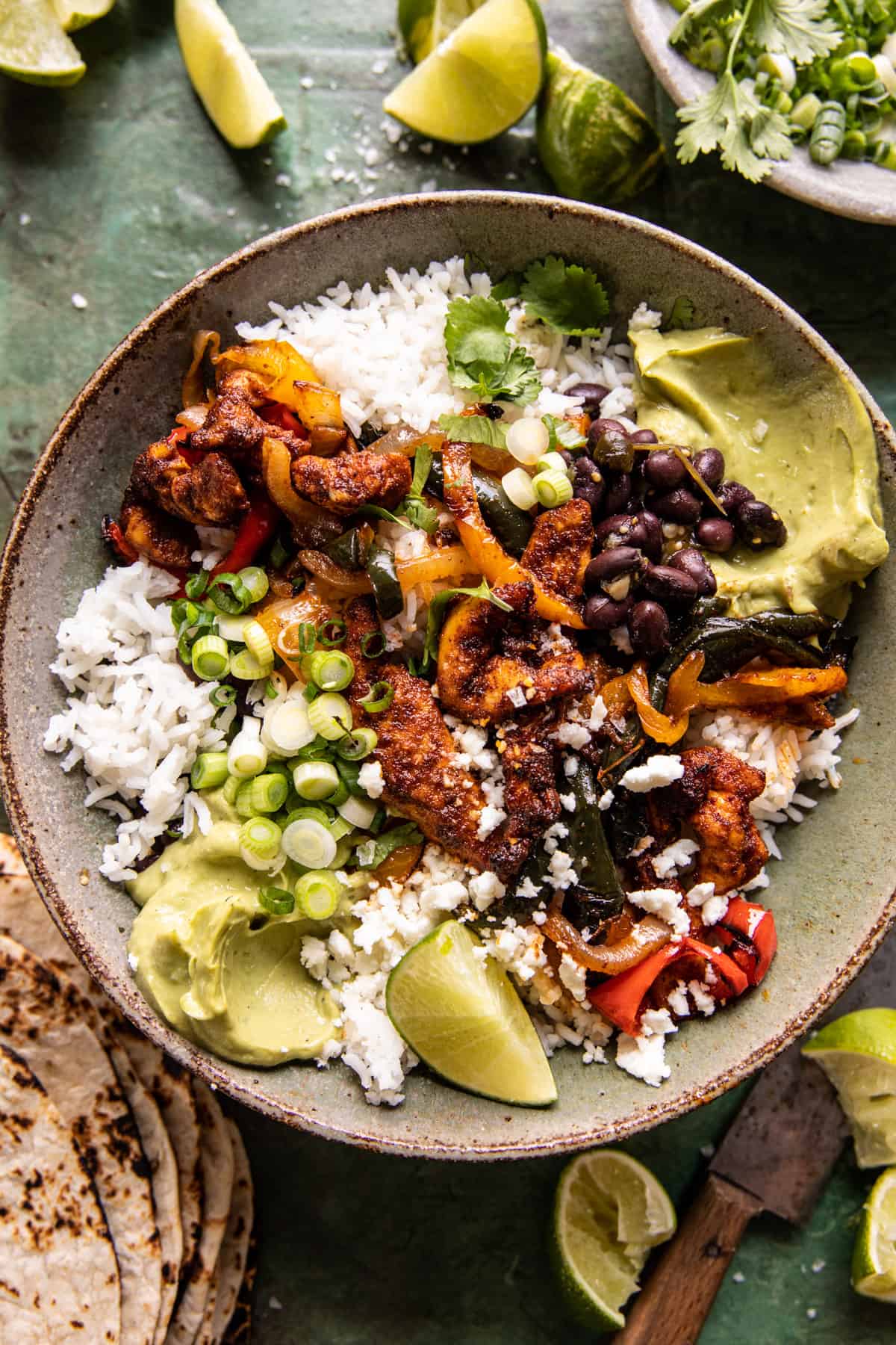 Sheet Pan Chicken Fajita Bowls Recipe