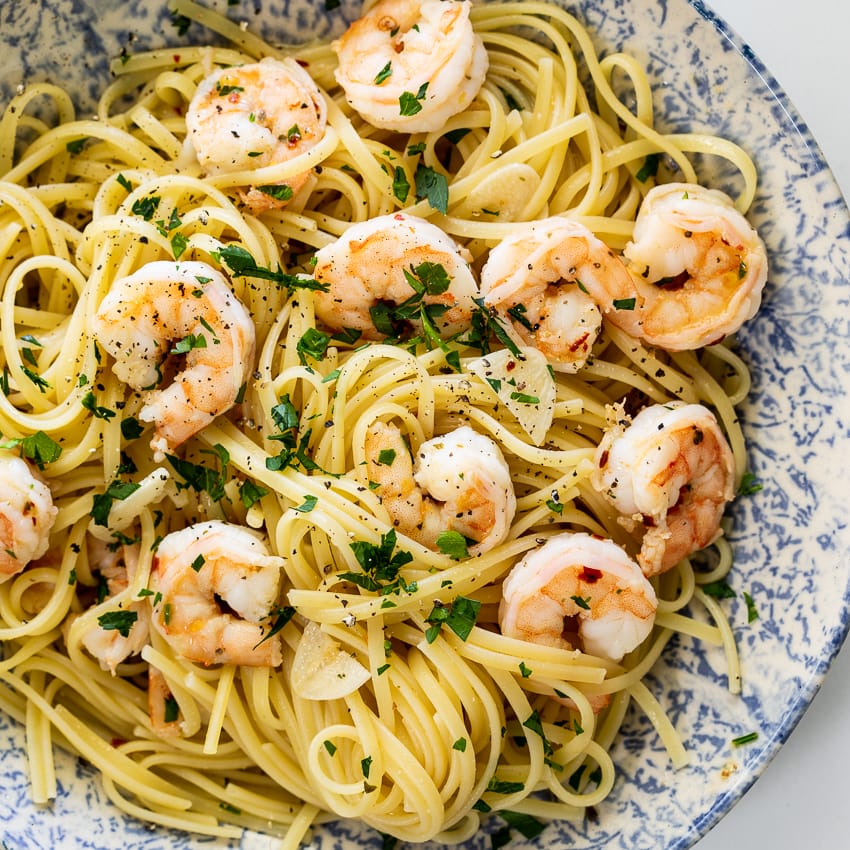 Aglio e Olio with Shrimp Recipe