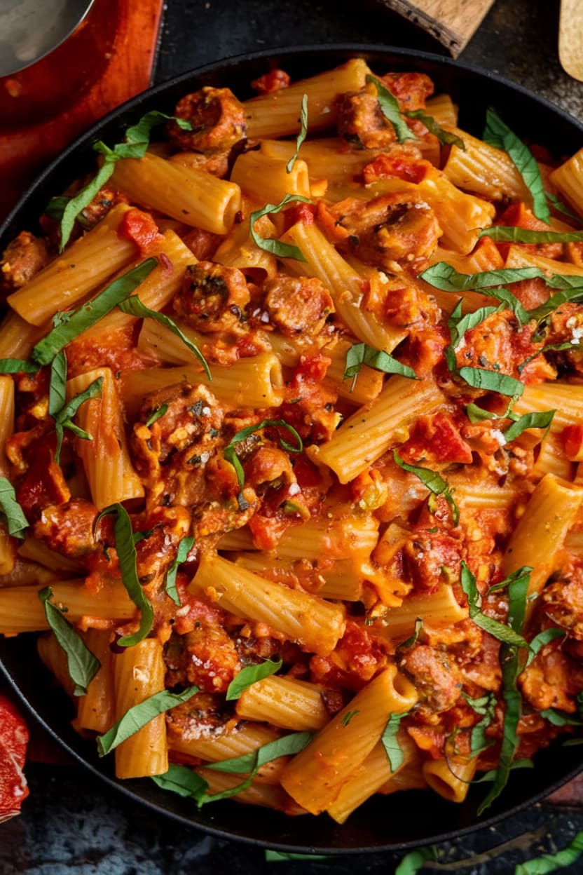 Spicy Sausage Rigatoni