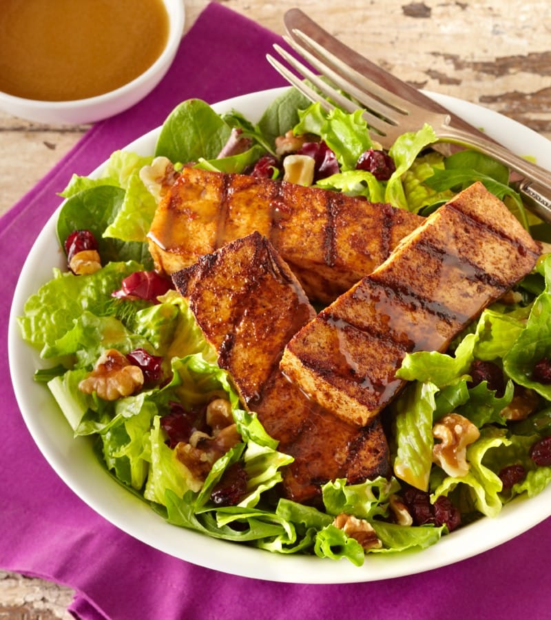 Salad with Grilled Chicken or Tofu Recipe