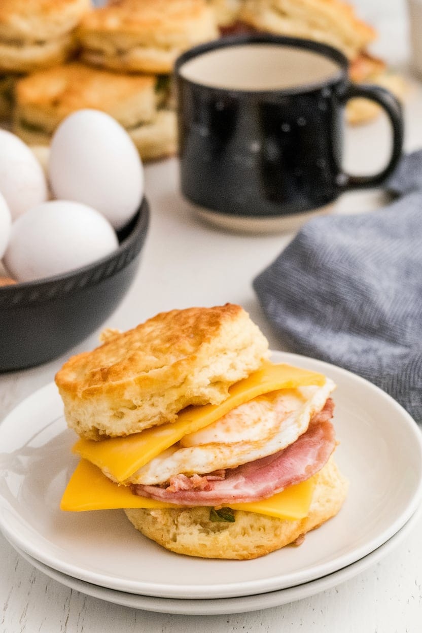 Make Ahead Breakfast Biscuit Sandwiches