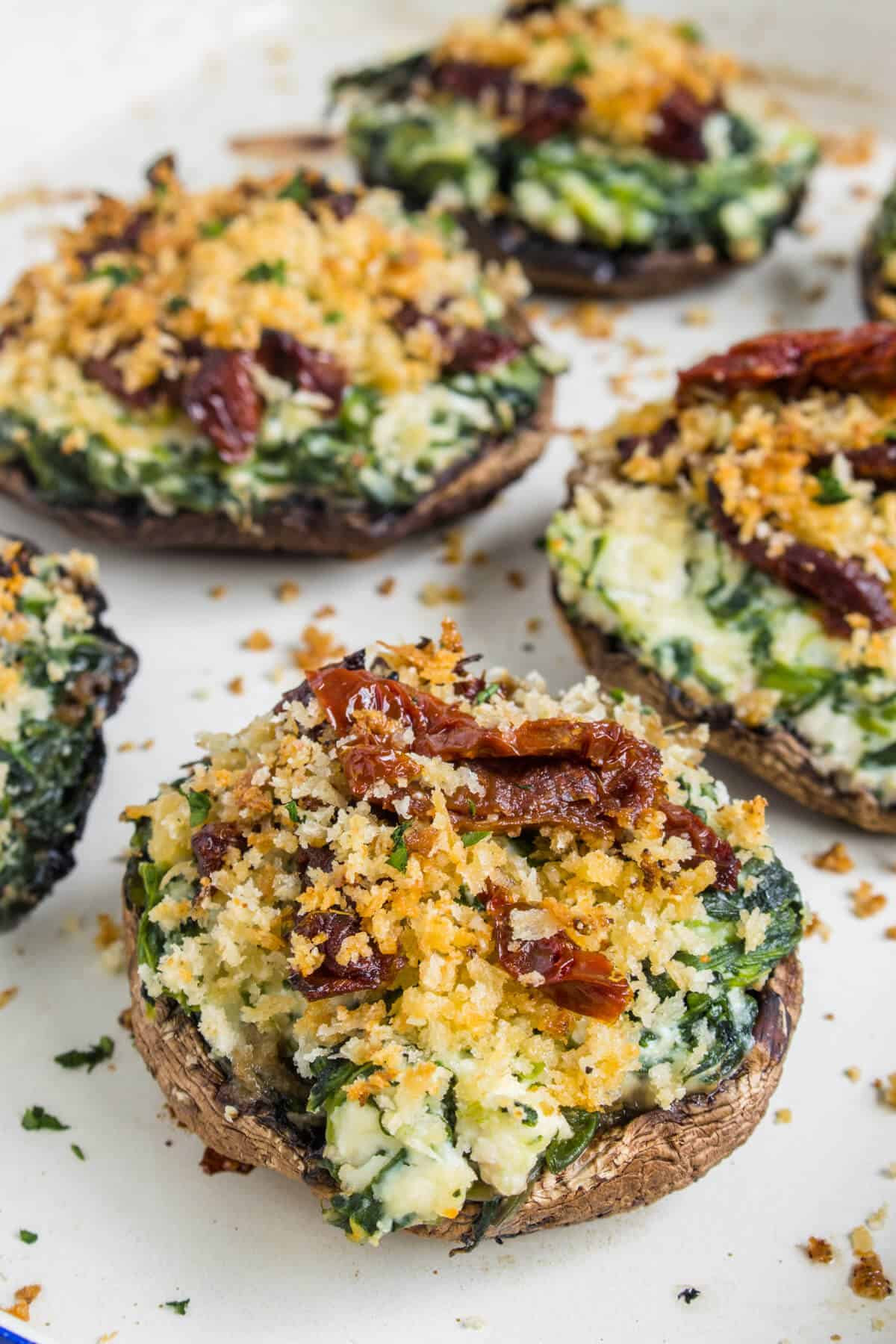 Ricotta and Spinach Stuffed Portobello