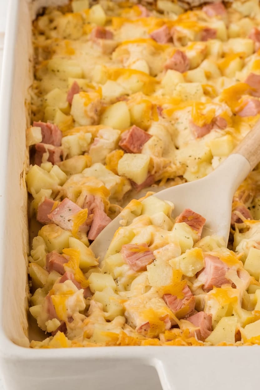 Cheesy Ham & Potato Casserole