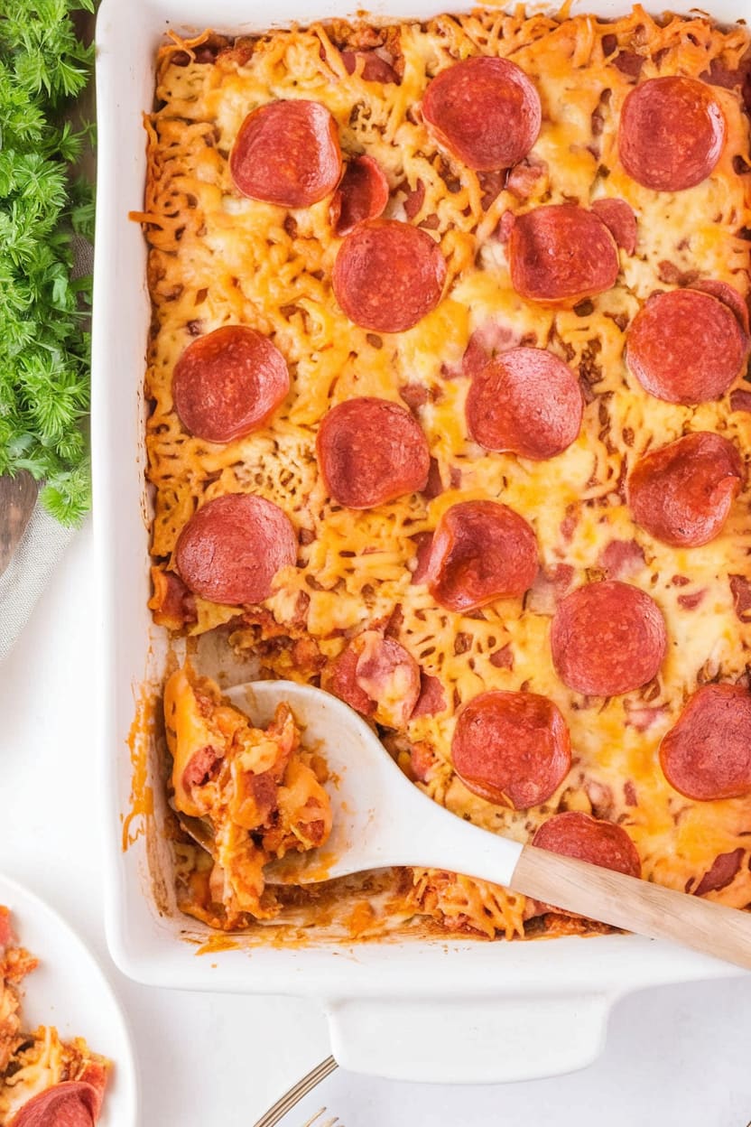 Pepperoni Pizza Casserole