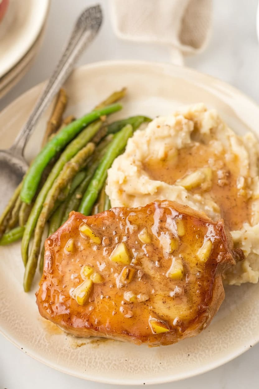 Apple Cider Glazed Pork Chops