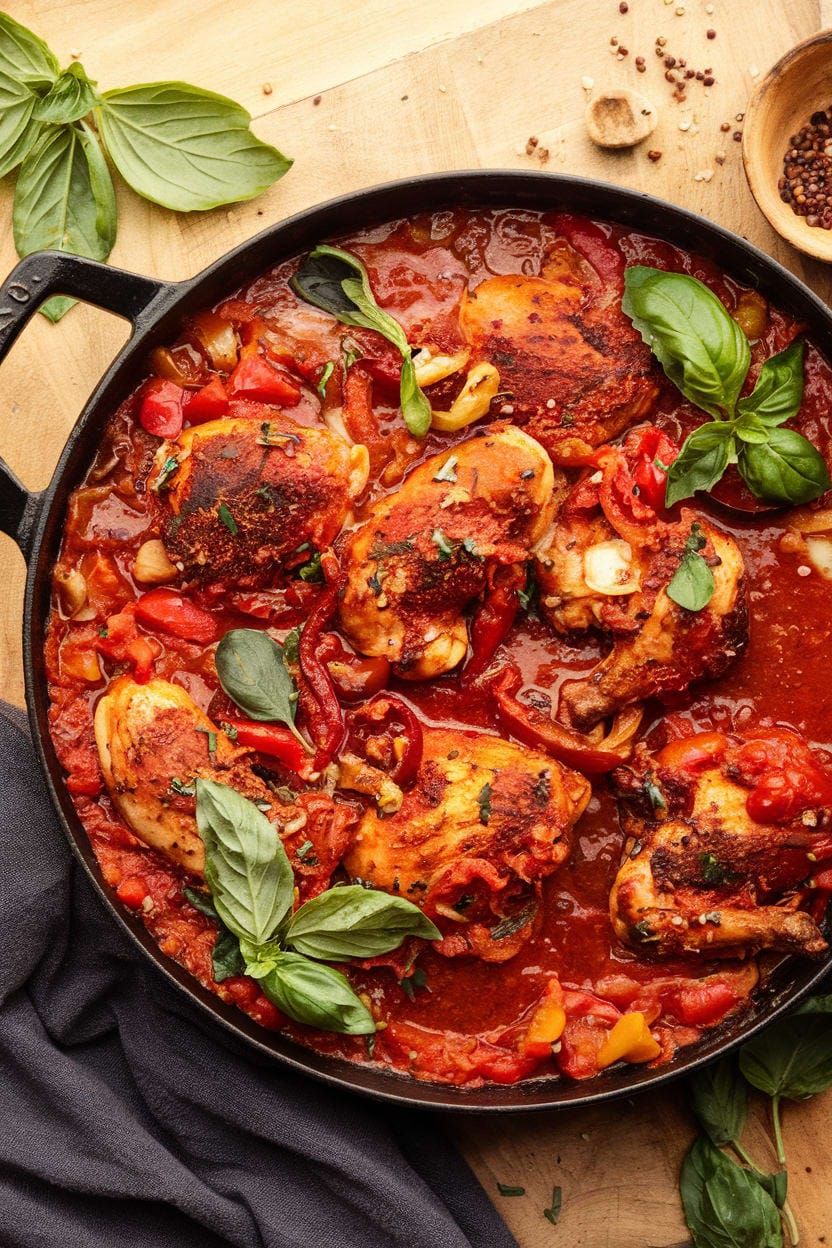 Mom's Easy Chicken Cacciatore (Hunters Style)