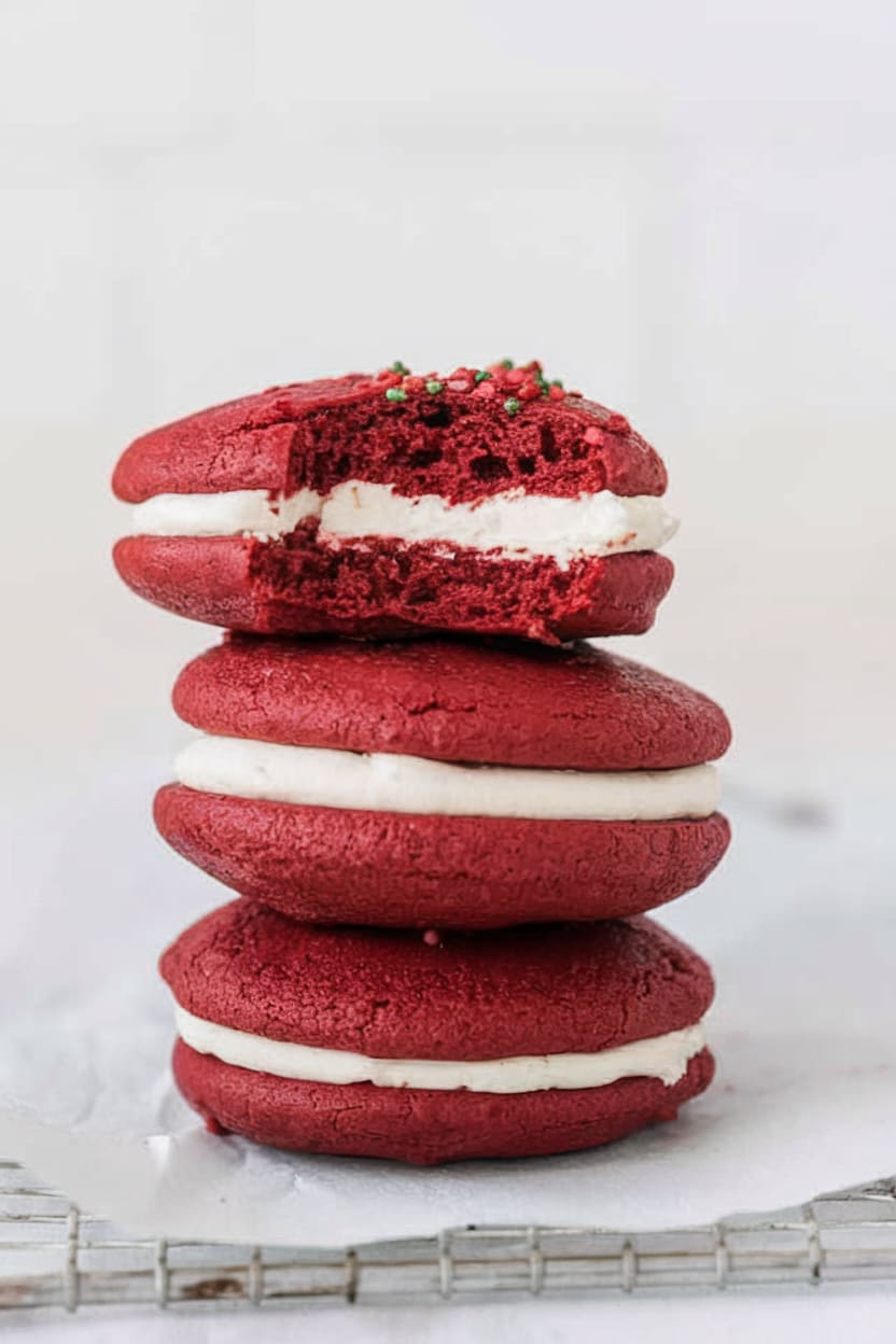 Red Velvet Whoopie Pies