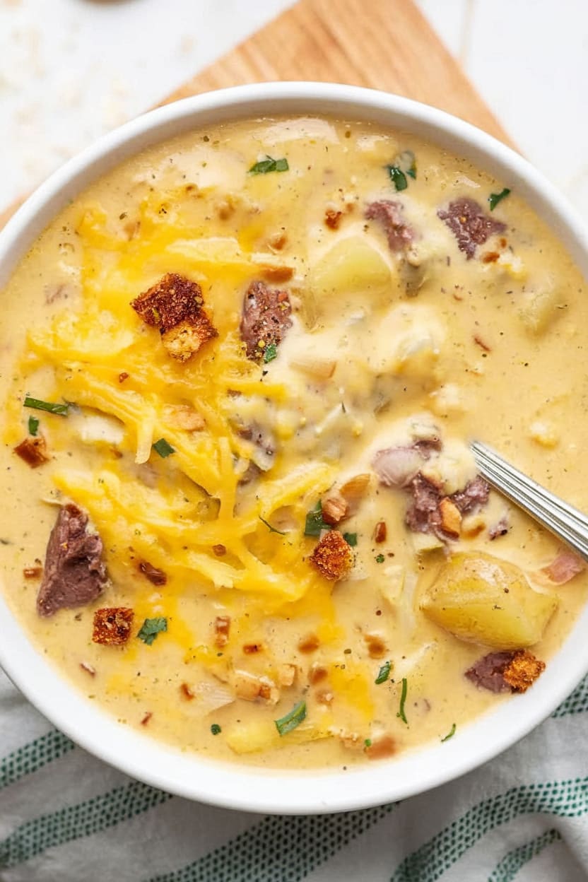 Easy Cheeseburger Soup