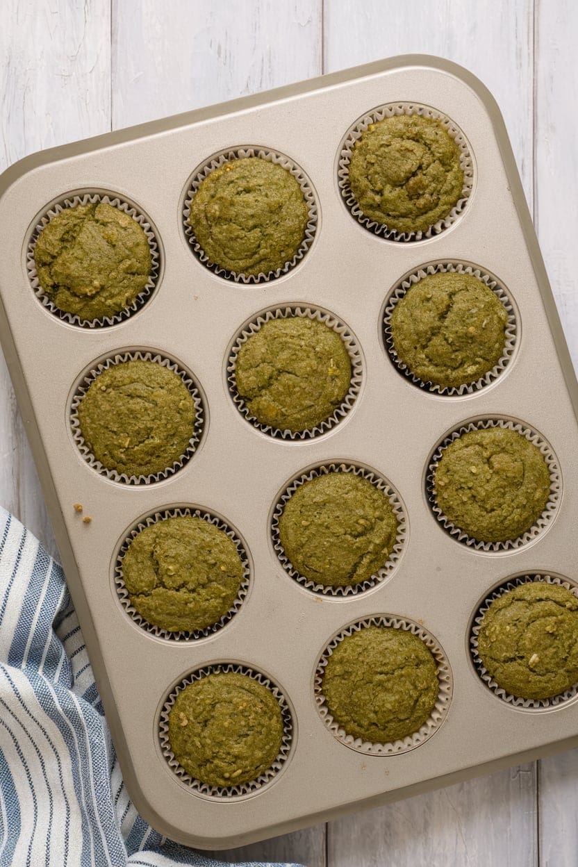 Oatmeal Green Smoothie Muffins