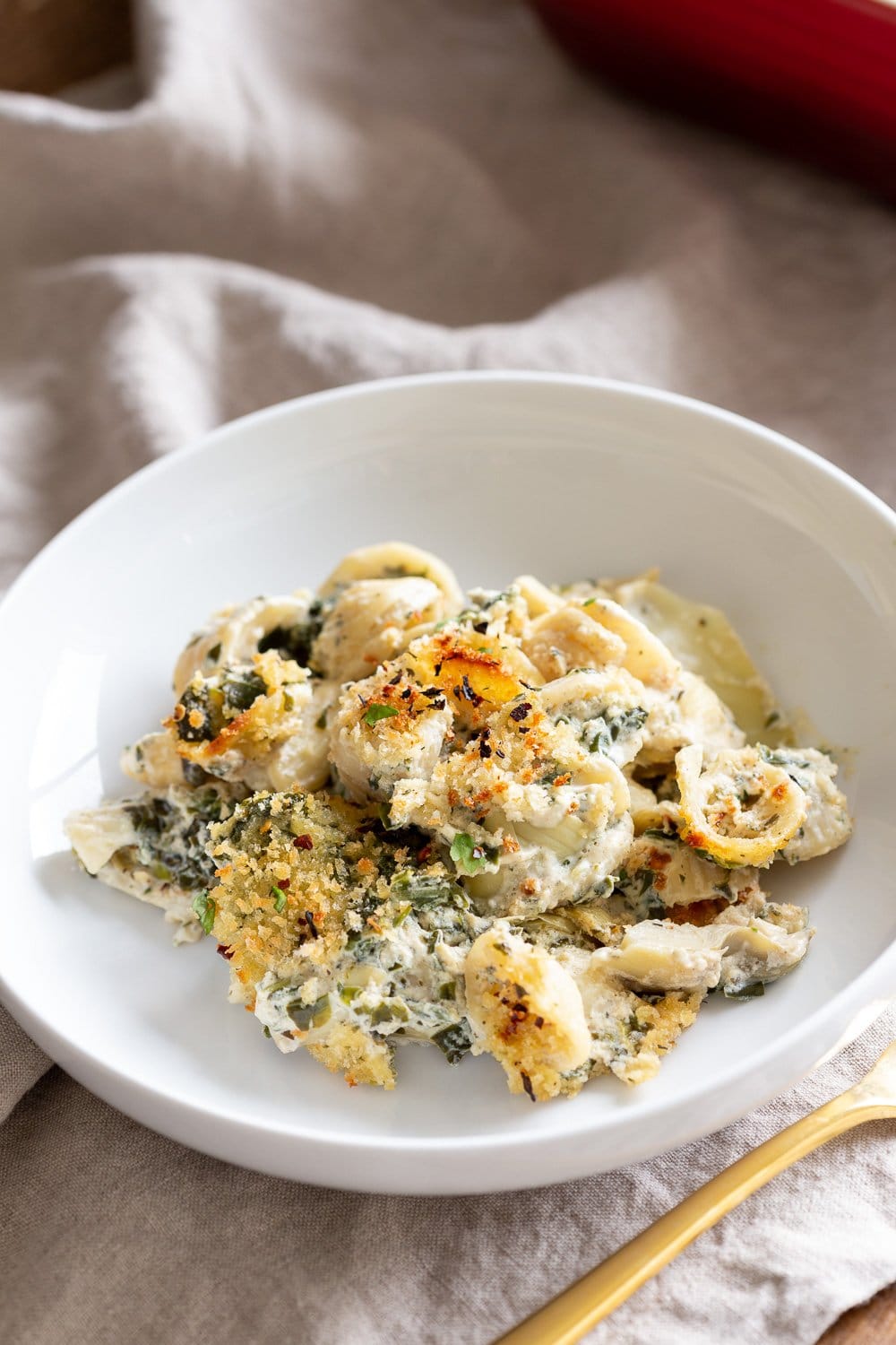 Vegan Spinach and Artichoke Pasta Recipe