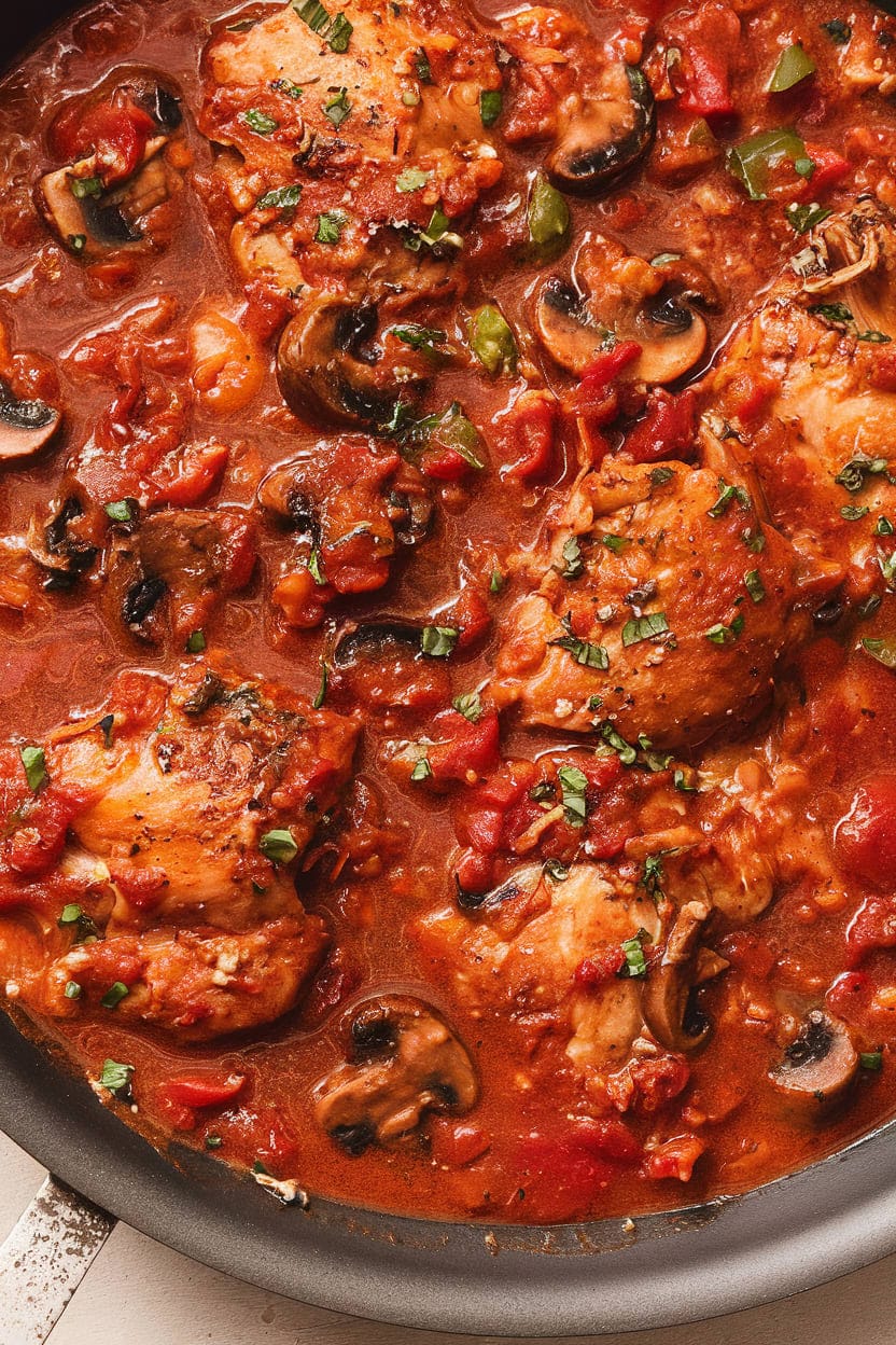 Mom's Easy Chicken Cacciatore (Hunters Style)