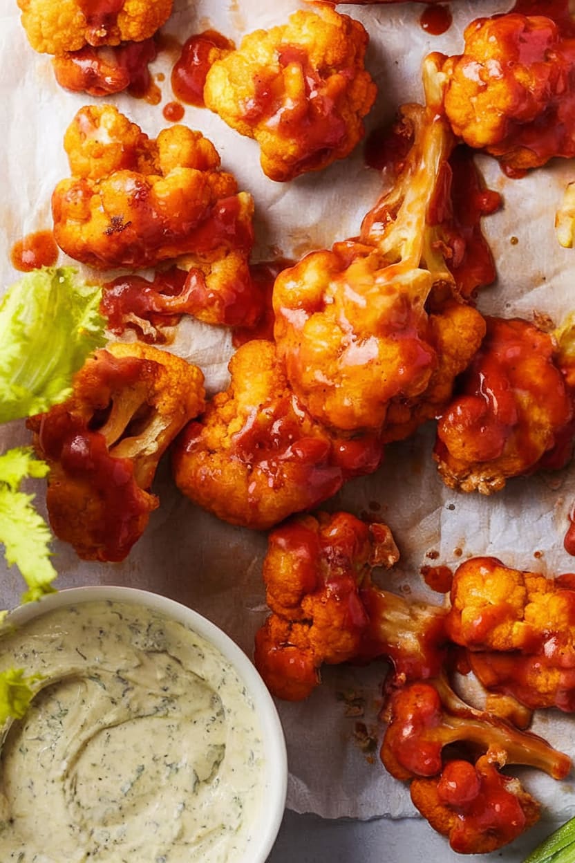 Buffalo Cauliflower Bites