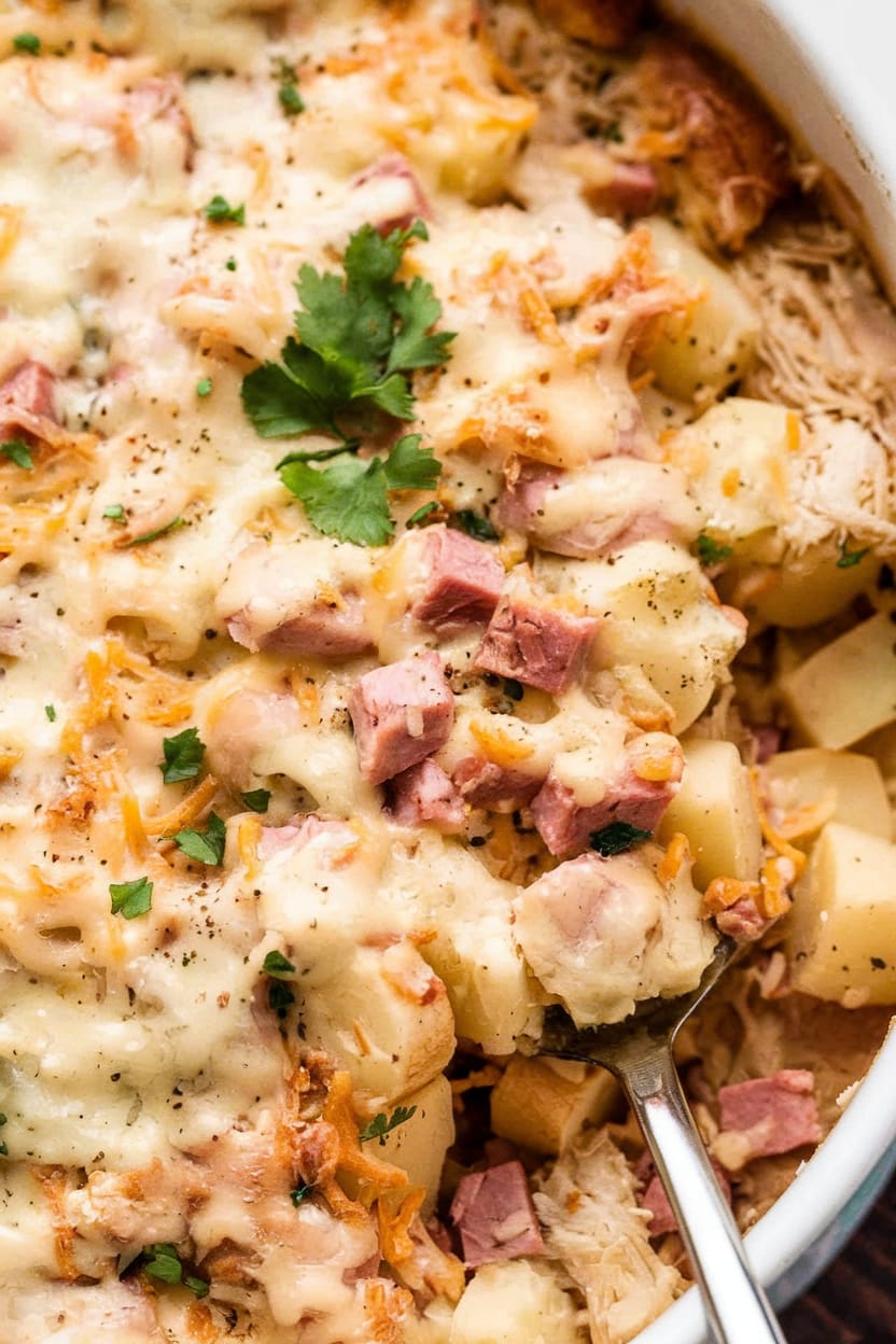 Cheesy Ham & Potato Casserole