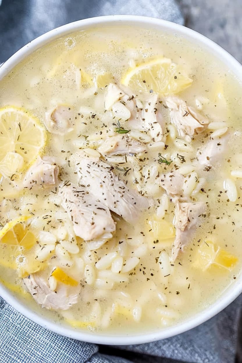 Greek Lemon Chicken Soup (Avgolemono)
