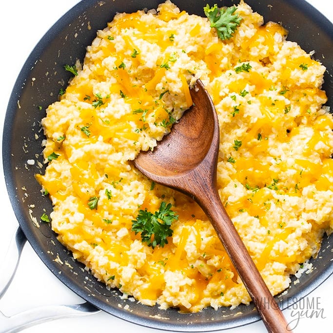 Cheesy Cauliflower Rice Recipe