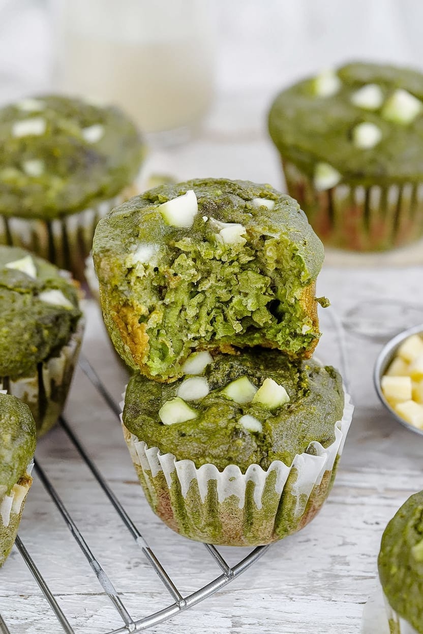 Oatmeal Green Smoothie Muffins