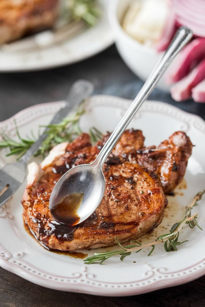 Pork Chops with Balsamic Glaze