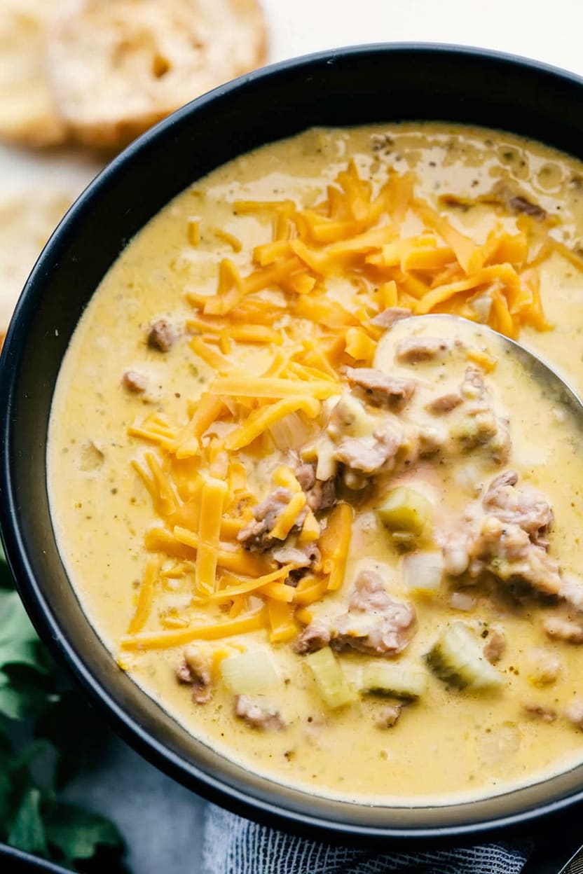 Easy Cheeseburger Soup
