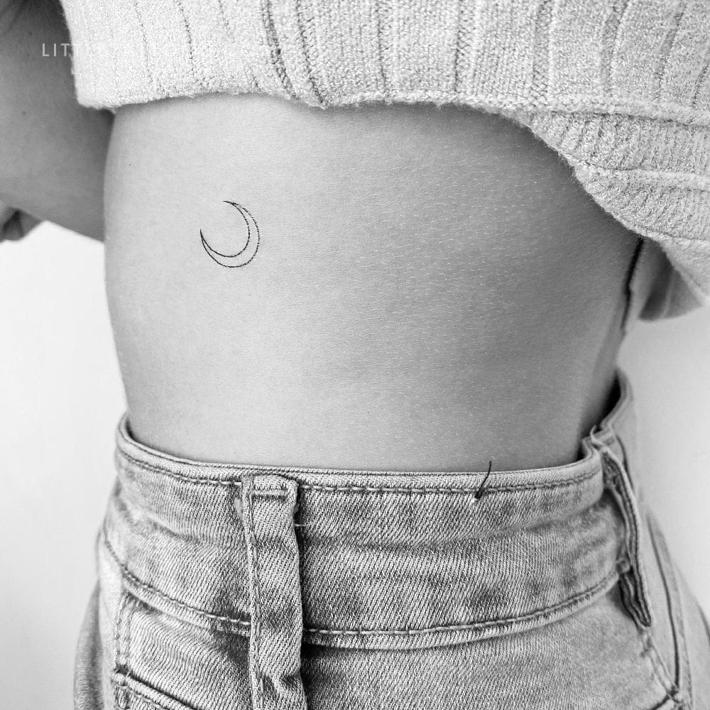 moon fine line