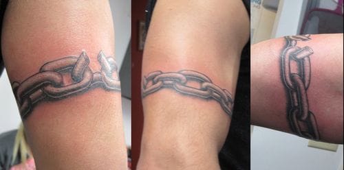 chain armband tattoo