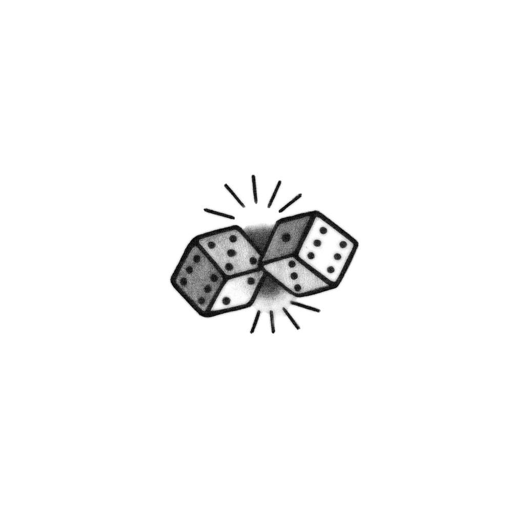 lucky dice tattoo