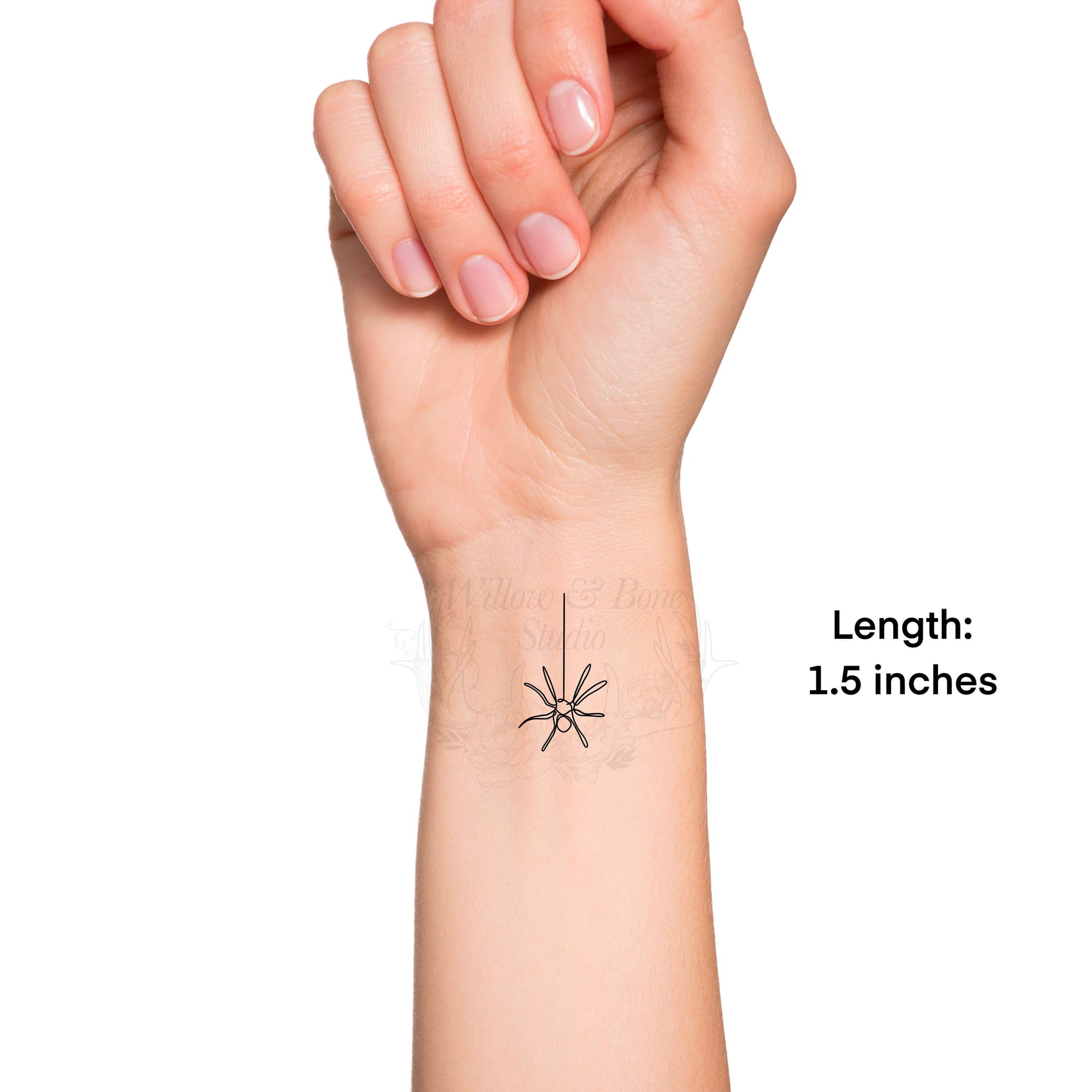 minimalist spider tattoo