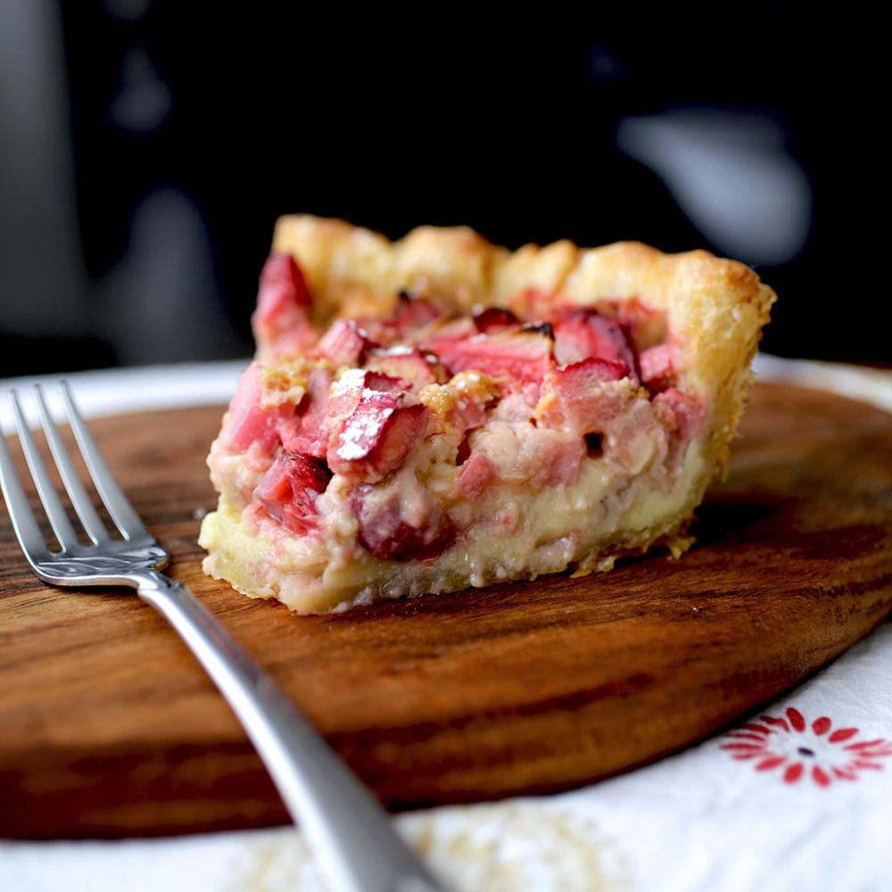 Rhubarb Custard Delight Pie Recipe