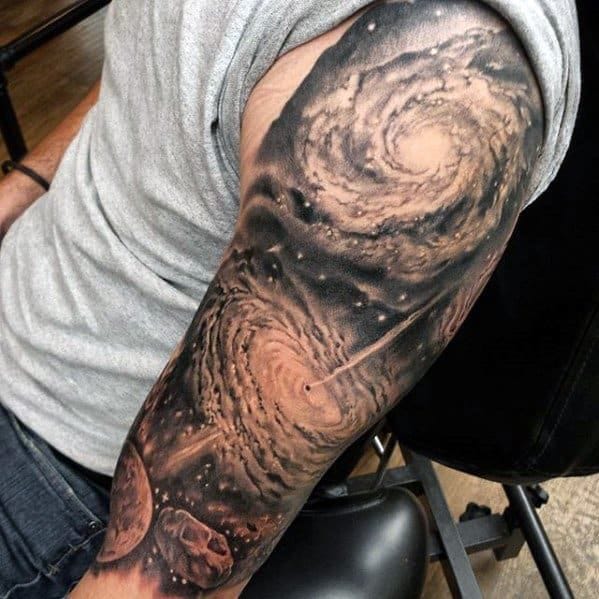 celestial sleeve tattoo