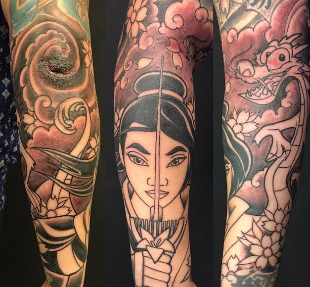 mulan and emperor tattoo