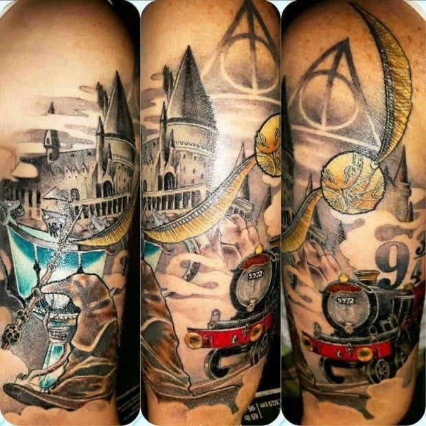 harry potter forearm tattoo