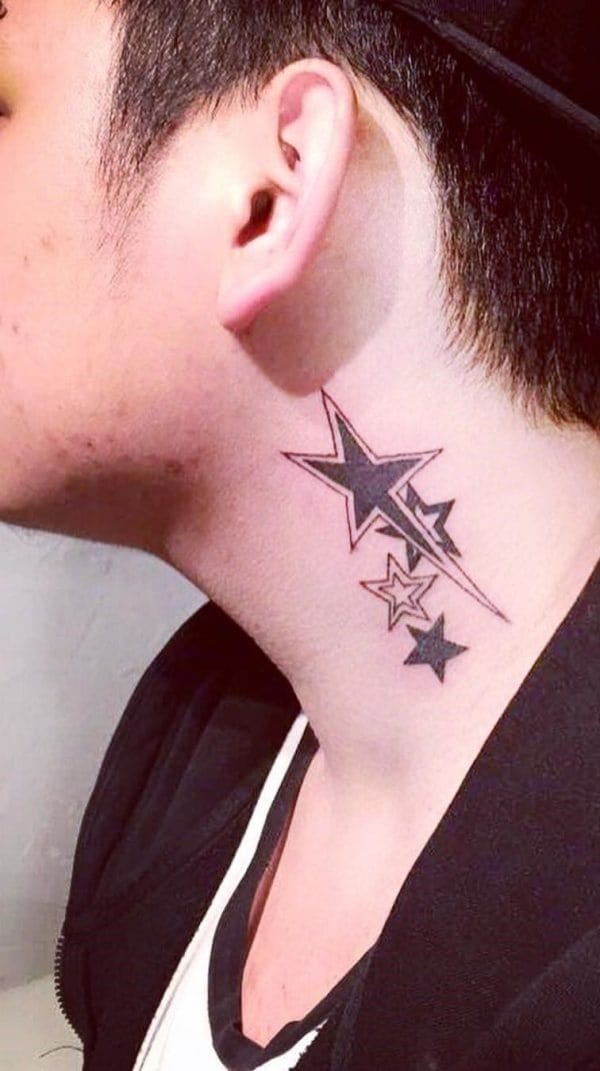 star neck tattoo