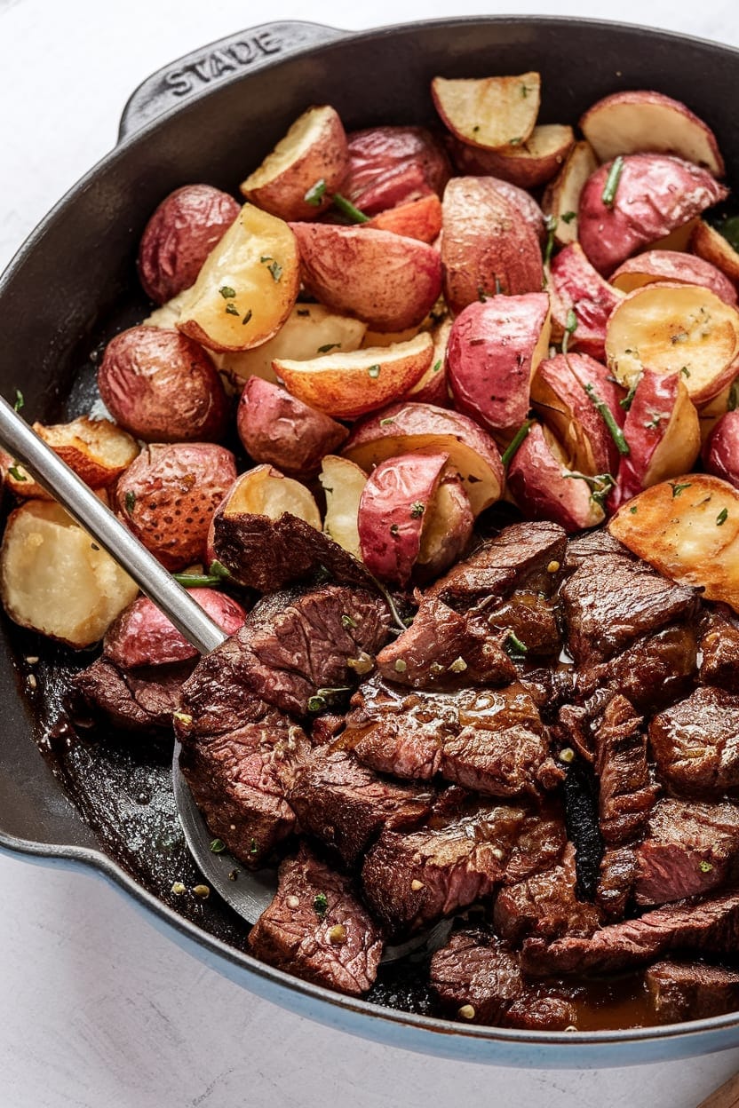 Garlic Butter Steak and Potatoes